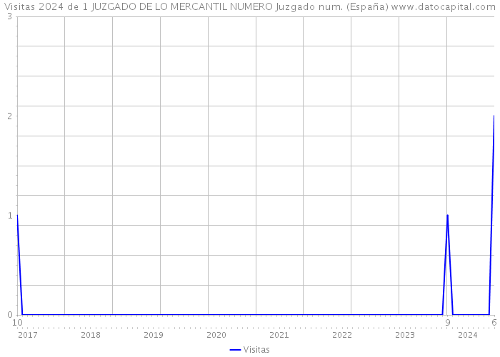 Visitas 2024 de 1 JUZGADO DE LO MERCANTIL NUMERO Juzgado num. (España) 