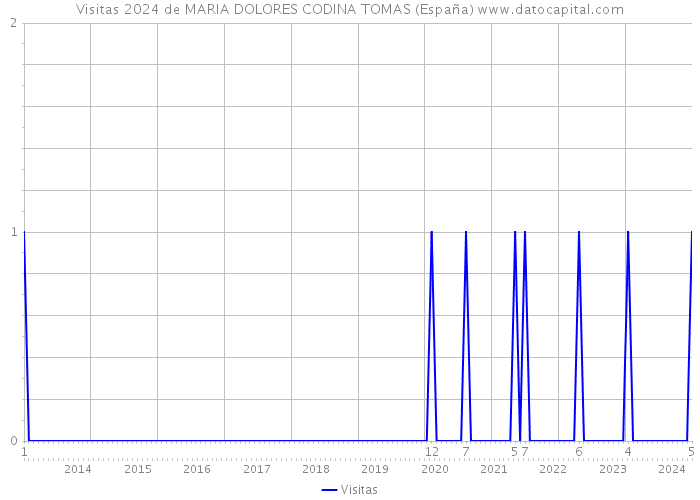 Visitas 2024 de MARIA DOLORES CODINA TOMAS (España) 