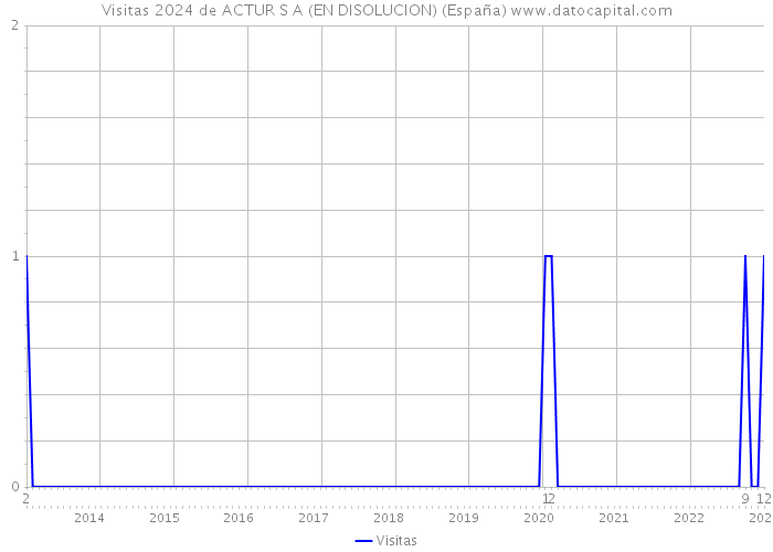 Visitas 2024 de ACTUR S A (EN DISOLUCION) (España) 