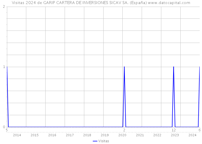 Visitas 2024 de GARIP CARTERA DE INVERSIONES SICAV SA. (España) 