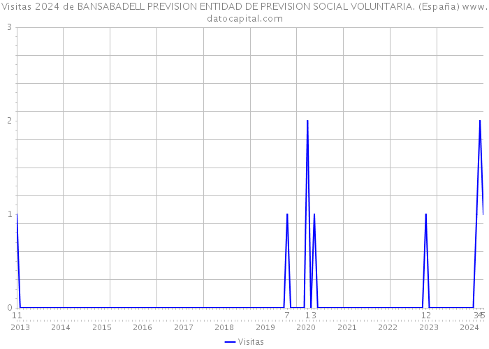 Visitas 2024 de BANSABADELL PREVISION ENTIDAD DE PREVISION SOCIAL VOLUNTARIA. (España) 