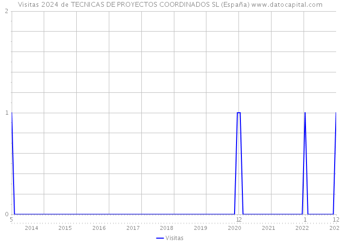 Visitas 2024 de TECNICAS DE PROYECTOS COORDINADOS SL (España) 