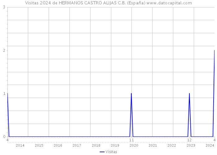 Visitas 2024 de HERMANOS CASTRO ALIJAS C.B. (España) 