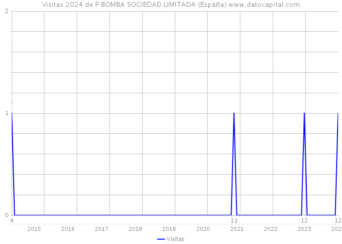 Visitas 2024 de P BOMBA SOCIEDAD LIMITADA (España) 