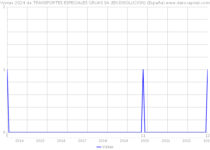 Visitas 2024 de TRANSPORTES ESPECIALES GRUAS SA (EN DISOLUCION) (España) 