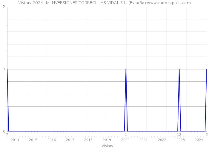 Visitas 2024 de INVERSIONES TORRECILLAS VIDAL S.L. (España) 