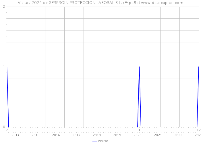 Visitas 2024 de SERPROIN PROTECCION LABORAL S L. (España) 
