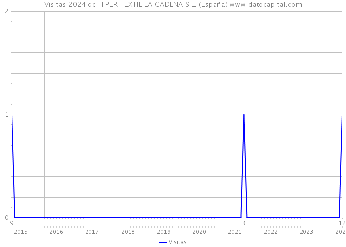 Visitas 2024 de HIPER TEXTIL LA CADENA S.L. (España) 