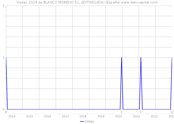 Visitas 2024 de BLANCO MORENO S.L. (EXTINGUIDA) (España) 