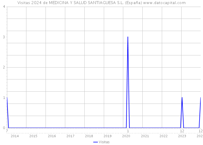 Visitas 2024 de MEDICINA Y SALUD SANTIAGUESA S.L. (España) 