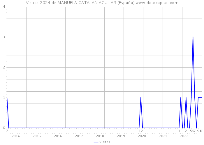 Visitas 2024 de MANUELA CATALAN AGUILAR (España) 
