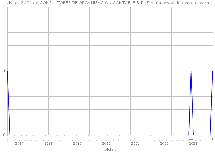 Visitas 2024 de CONSULTORES DE ORGANIZACION CONTABLE SLP (España) 