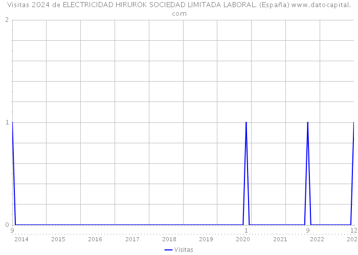 Visitas 2024 de ELECTRICIDAD HIRUROK SOCIEDAD LIMITADA LABORAL. (España) 