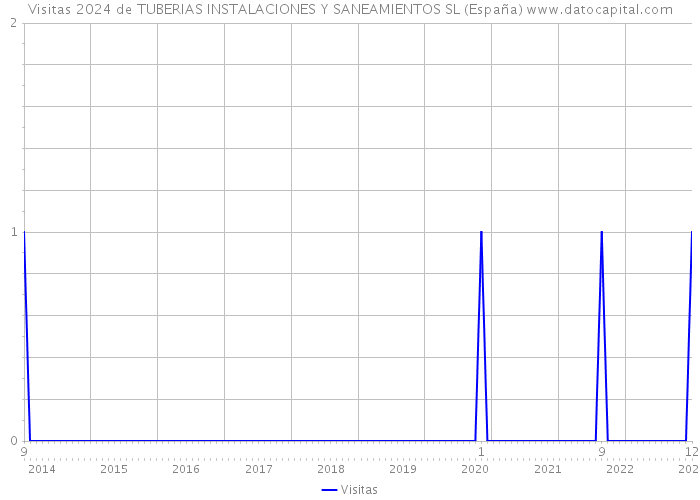 Visitas 2024 de TUBERIAS INSTALACIONES Y SANEAMIENTOS SL (España) 