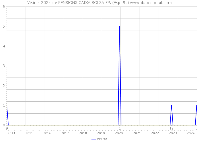 Visitas 2024 de PENSIONS CAIXA BOLSA FP. (España) 
