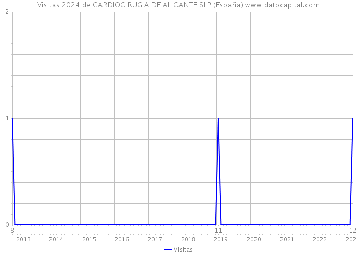 Visitas 2024 de CARDIOCIRUGIA DE ALICANTE SLP (España) 