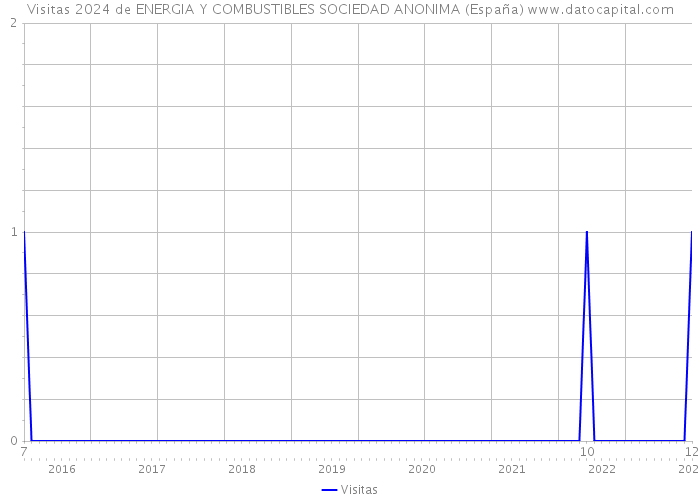Visitas 2024 de ENERGIA Y COMBUSTIBLES SOCIEDAD ANONIMA (España) 