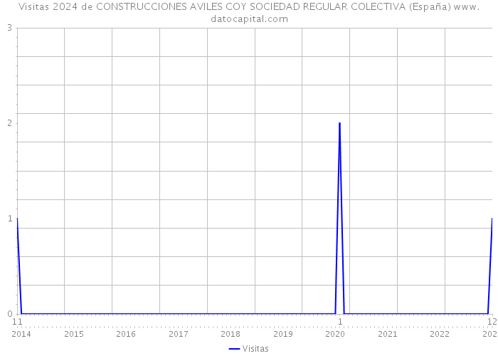 Visitas 2024 de CONSTRUCCIONES AVILES COY SOCIEDAD REGULAR COLECTIVA (España) 