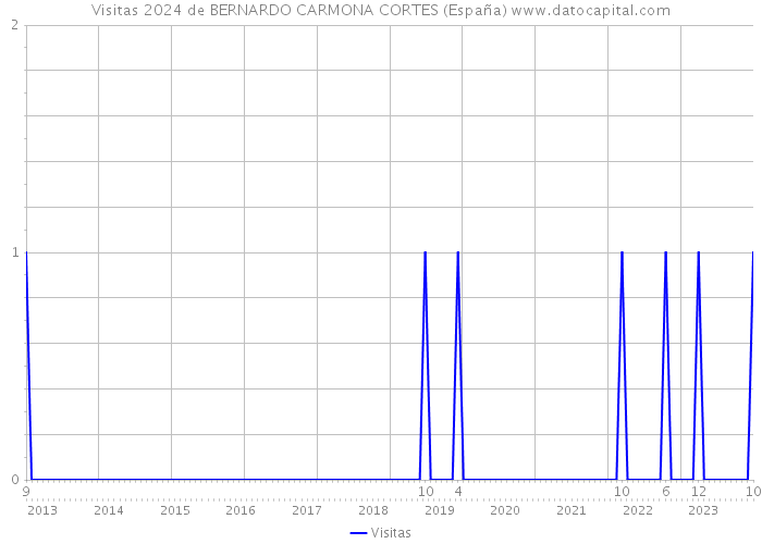 Visitas 2024 de BERNARDO CARMONA CORTES (España) 