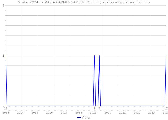Visitas 2024 de MARIA CARMEN SAMPER CORTES (España) 