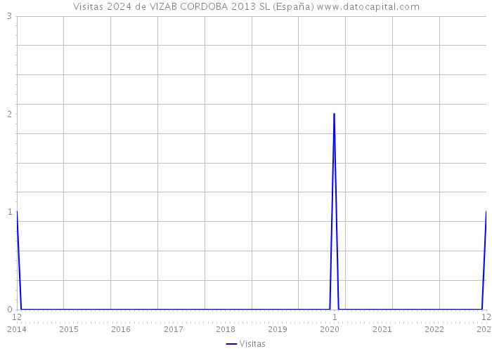 Visitas 2024 de VIZAB CORDOBA 2013 SL (España) 
