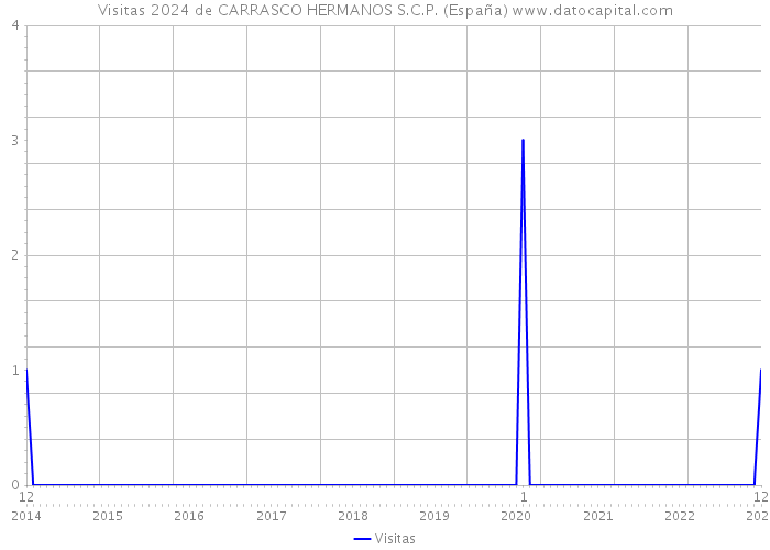 Visitas 2024 de CARRASCO HERMANOS S.C.P. (España) 