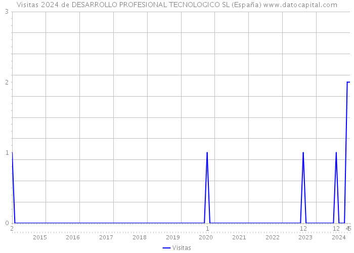 Visitas 2024 de DESARROLLO PROFESIONAL TECNOLOGICO SL (España) 