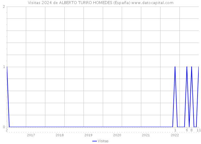 Visitas 2024 de ALBERTO TURRO HOMEDES (España) 