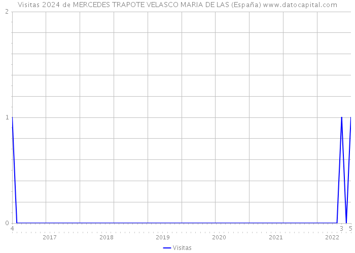 Visitas 2024 de MERCEDES TRAPOTE VELASCO MARIA DE LAS (España) 