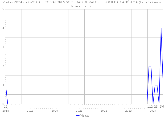 Visitas 2024 de GVC GAESCO VALORES SOCIEDAD DE VALORES SOCIEDAD ANÓNIMA (España) 