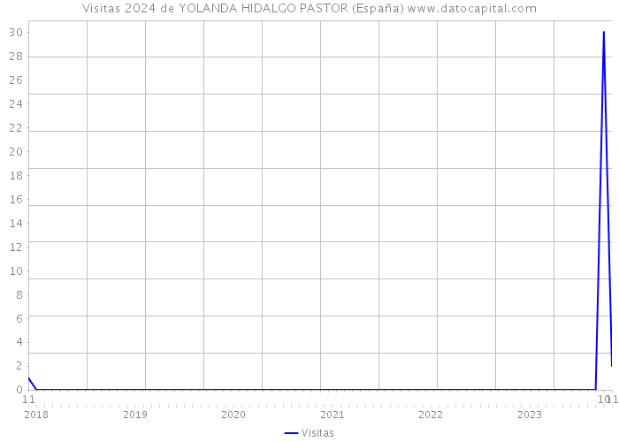 Visitas 2024 de YOLANDA HIDALGO PASTOR (España) 
