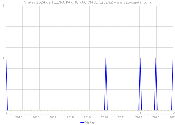 Visitas 2024 de TEEDRA PARTICIPACION SL (España) 