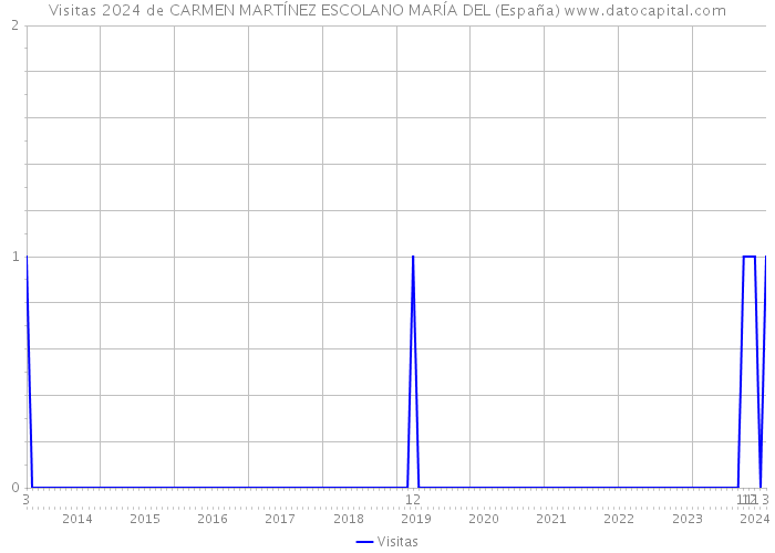 Visitas 2024 de CARMEN MARTÍNEZ ESCOLANO MARÍA DEL (España) 