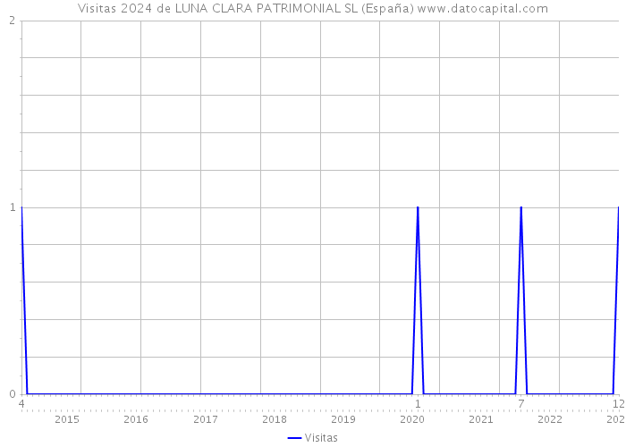 Visitas 2024 de LUNA CLARA PATRIMONIAL SL (España) 