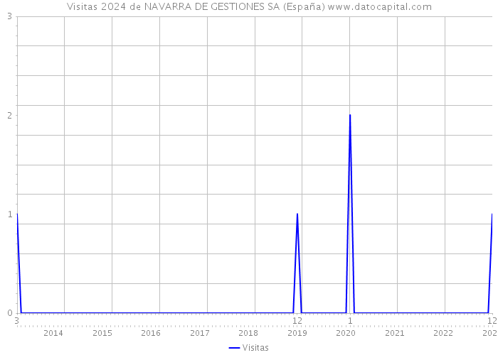 Visitas 2024 de NAVARRA DE GESTIONES SA (España) 