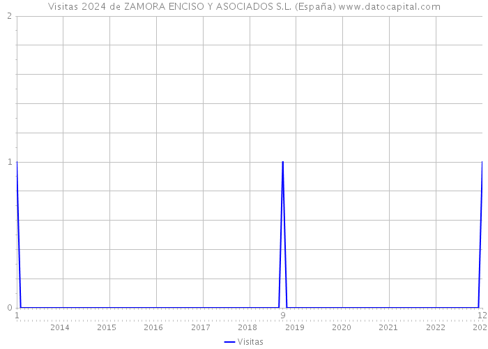 Visitas 2024 de ZAMORA ENCISO Y ASOCIADOS S.L. (España) 