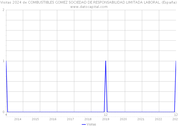 Visitas 2024 de COMBUSTIBLES GOMEZ SOCIEDAD DE RESPONSABILIDAD LIMITADA LABORAL. (España) 