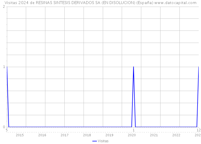 Visitas 2024 de RESINAS SINTESIS DERIVADOS SA (EN DISOLUCION) (España) 
