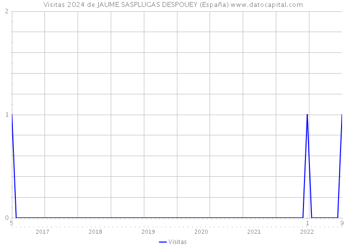 Visitas 2024 de JAUME SASPLUGAS DESPOUEY (España) 