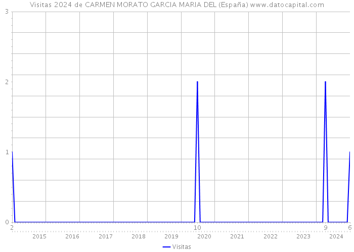 Visitas 2024 de CARMEN MORATO GARCIA MARIA DEL (España) 
