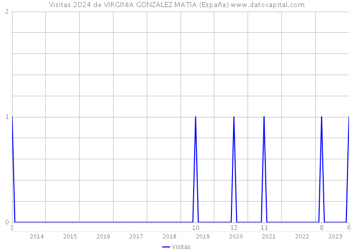 Visitas 2024 de VIRGINIA GONZALEZ MATIA (España) 