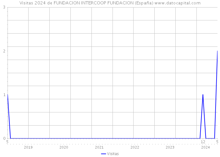 Visitas 2024 de FUNDACION INTERCOOP FUNDACION (España) 