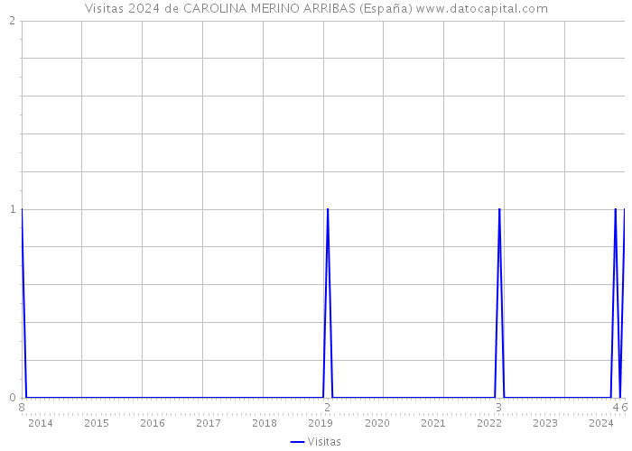 Visitas 2024 de CAROLINA MERINO ARRIBAS (España) 