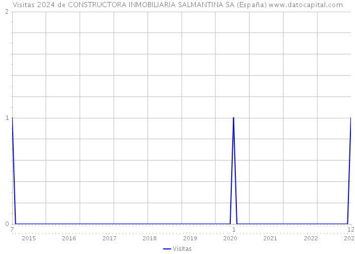 Visitas 2024 de CONSTRUCTORA INMOBILIARIA SALMANTINA SA (España) 