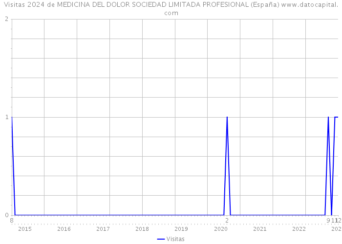 Visitas 2024 de MEDICINA DEL DOLOR SOCIEDAD LIMITADA PROFESIONAL (España) 