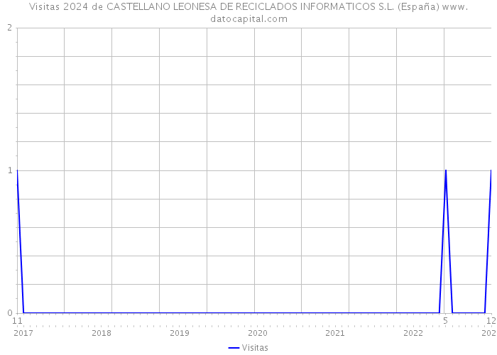 Visitas 2024 de CASTELLANO LEONESA DE RECICLADOS INFORMATICOS S.L. (España) 