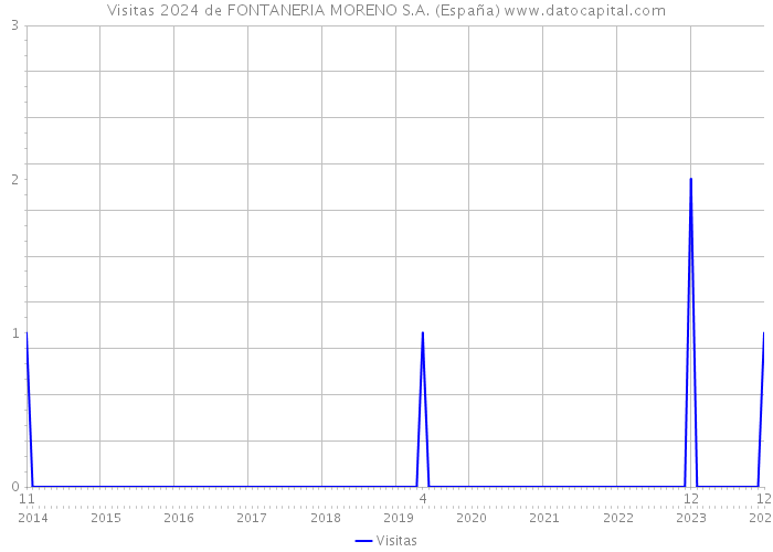 Visitas 2024 de FONTANERIA MORENO S.A. (España) 