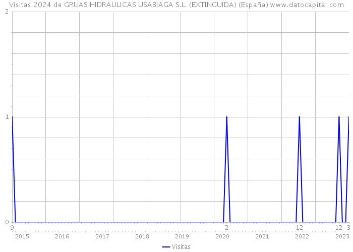 Visitas 2024 de GRUAS HIDRAULICAS USABIAGA S.L. (EXTINGUIDA) (España) 