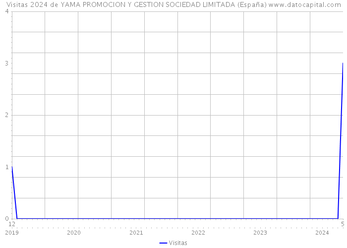 Visitas 2024 de YAMA PROMOCION Y GESTION SOCIEDAD LIMITADA (España) 