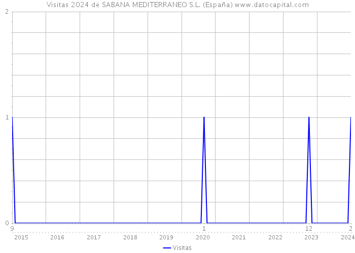 Visitas 2024 de SABANA MEDITERRANEO S.L. (España) 